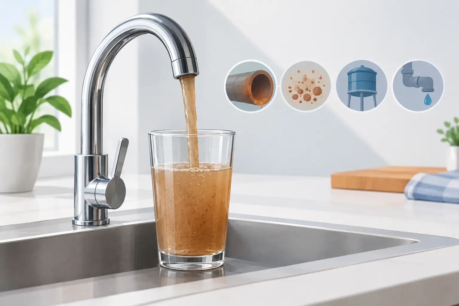 Why Is My Tap Water Brown? Causes and Fixes